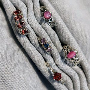 💍💎Natural Crystal Garnet Ring Adjustable💎💍